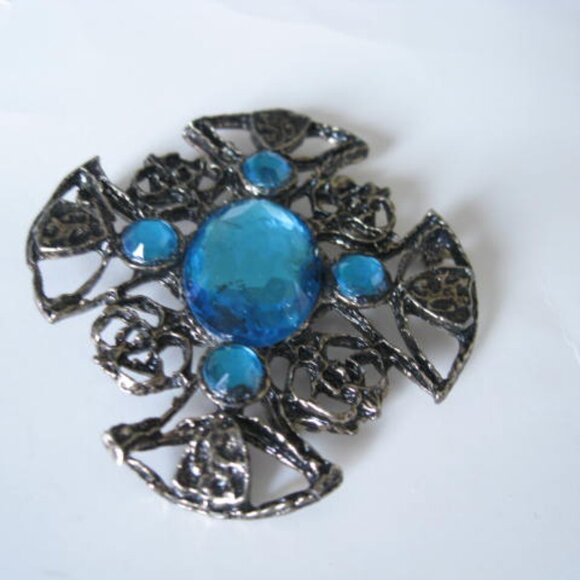 Lot of 2 Lg Vtg Brooches - Picture 4 of 11